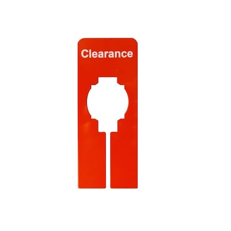 Nahanco Red, Rectangular Clothing Rack Size Dividers with White Print - CLEARANCE, 25/CTN, 25PK QSDRWCLEARANCE25