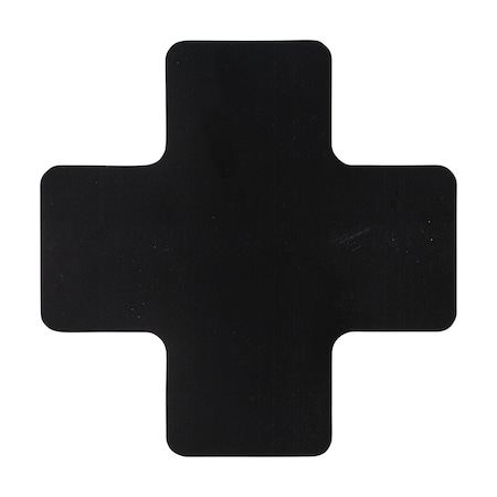 Brady ToughStripe Max Floor Marking Cross 2 in W x 5 in H Black, 48PK 177104