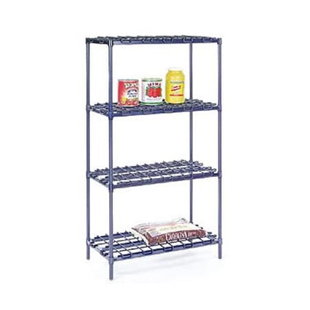 Tosafos Heavy Duty Starter Shelf Unit- Poly-Z-Brite - 18 x 36 x 63 in. TO3086151