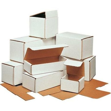 Box Packaging Corrugated Mailers, 16L x 4W x 4H, White, PK50 M1644