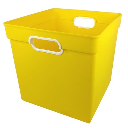 Romanoff Products Cube Bin, Yellow - 3 Each ROM72503-3