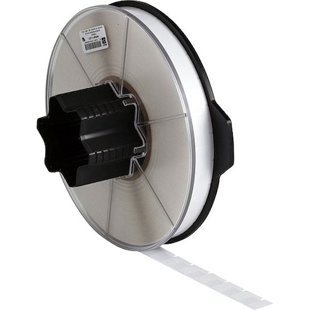 Brady Wraparound Label, White, Vinyl, 1/2 in W WRAP-1-417