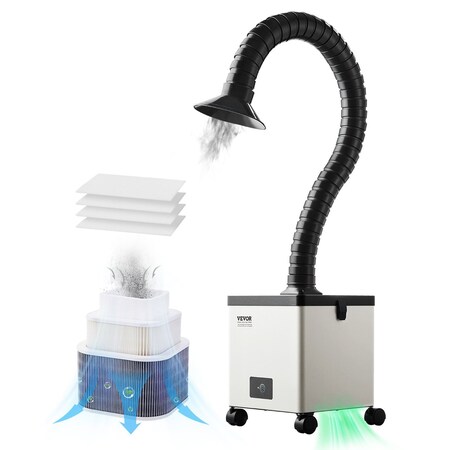 Vevor Solder Fume Extractor 85W Brushless Soldering Smoke Absorber & 3-Stage Filters XF180