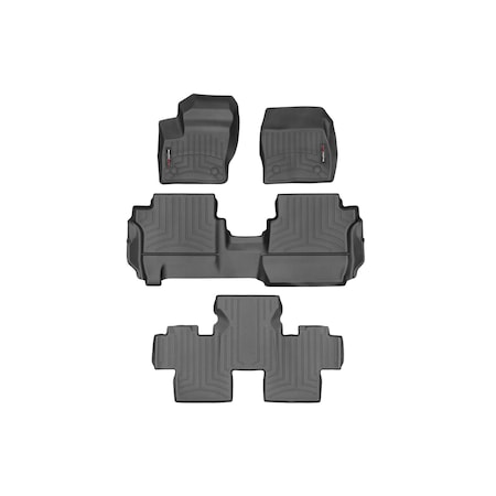 Weathertech Black, Front, rear, and rear Floorliners 4416081-44995-2-3