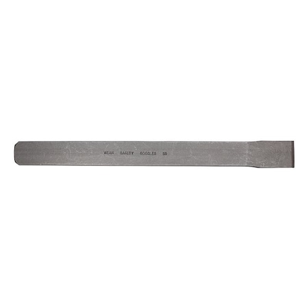 Mayhew Flat Utility Chisel, 1-1/8 in Tip, 12 in OAL, High-Carbon Molybdenum Steel Blade 34502