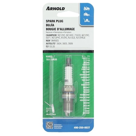 Ngk 2460 Automotive Spark Plug, 14 mm Dia Thread, 5/8 in Hex 490-250-0037