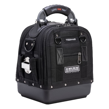 Veto Pro Pac Tool Bag, Black, Polypropylene, Ballistic Polyester, 54 Pockets Tech MC Blackout