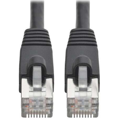 Eaton Tripp Lite Series Cat6a 10G Snagless Shielded STP Ethernet Cable RJ45 M/M, PoE, Black, 7 ft. N262-007-BK