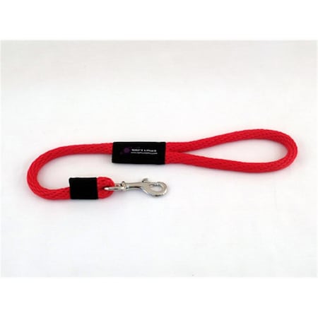 Soft Lines Dog Snap Leash 0.5 In. Diameter By 2 Ft. - Red SO456441