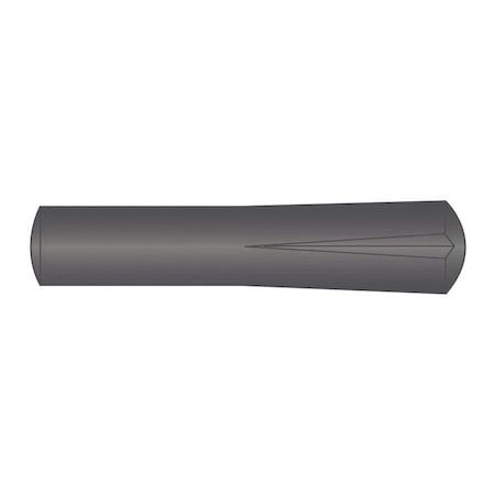 Huyett DIN 1472 Metric Grooved Pin, Low Carbon Steel, 8 mm Dia x 7.91 mm Small End Dia x 30 mm Length GPM-080-030-72