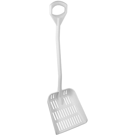 Vikan Ergonomic Shovel- Large Sieve, White 56045