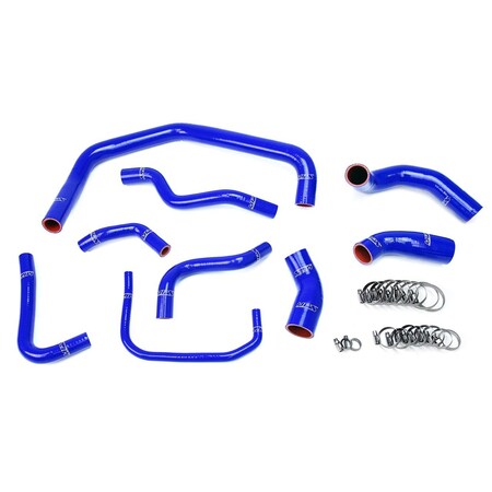 Hps Performance High Temp Reinforced Silicone Radiator Coolant Hose Kit, Blue,  57-1728-BLUE