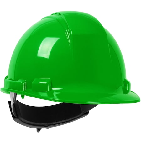 Dynamic Vented, Cap Style Hard Hat w/HDPE Shell, 4-Point Textile Suspension and Wheel Ratchet Adj. 280-HP241RV-45