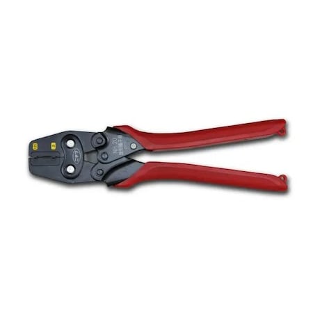 Nichifu Hand Crimping Tool, Non-Insulated Flag Ring Terminals NH 20