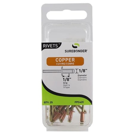Fpc FPC  0.13 in. Copper Rivets, 5PK 7223621