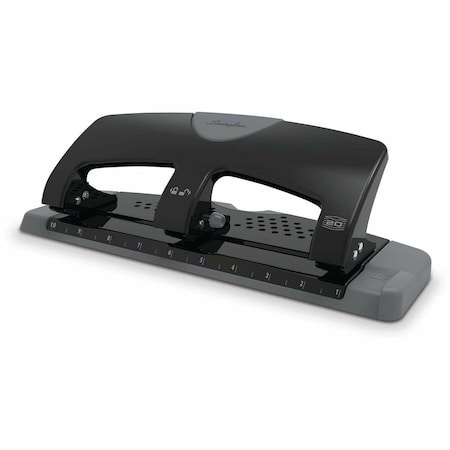Swingline SmartTouch LowForce 3Hole Punch, Black SWI74133