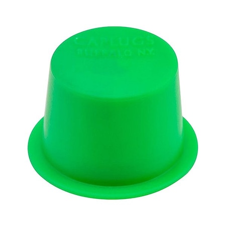 Caplugs Tapered Plug, Green, Thermoplastic Rubber T-9X Less ThanFLEX Greater Than
