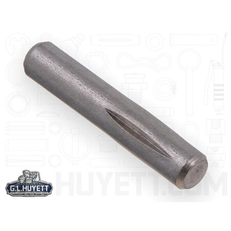 Huyett Type H Grooved Pin, 300 Stainless Steel, 0.188 in Dia x 0.185 in Small End Dia x 0.875 in Length GPS-0187-0875-H