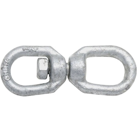 National Hardware 3252BC Series Chain Swivel, 1/4 in Trade, 850 lb Working Load, Steel, Galvanized N241-075