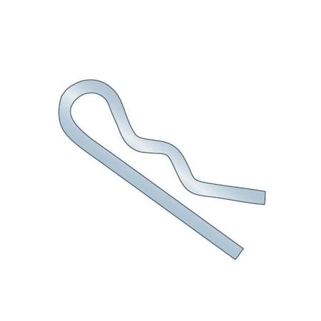 Huyett Bridge Pin, Zn Plt Spg Stl, .054 Wire Dia x .875 L x .140 In Eye Dia x Fits .25 to 3/8 Shft BP-237