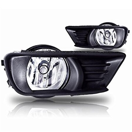 Boombox 2 x 6 in. Low Profile Clear Fog Light Kit BO981564