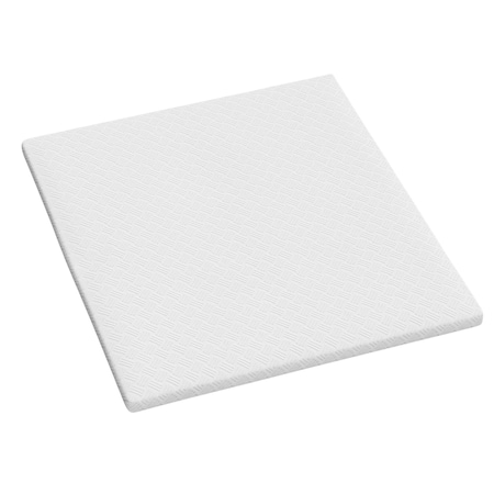 Homeroots 4in White Memory Foam California King Mattress Topper 711957