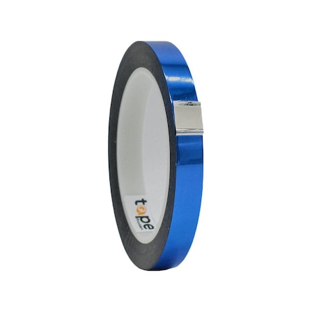 Wod Tape MPFT1 Metalized Polyester Mylar Film Tape Blue: 1/2 in. x 72 yds, 96PK WOD MPFT1-00500-96-72-BLU