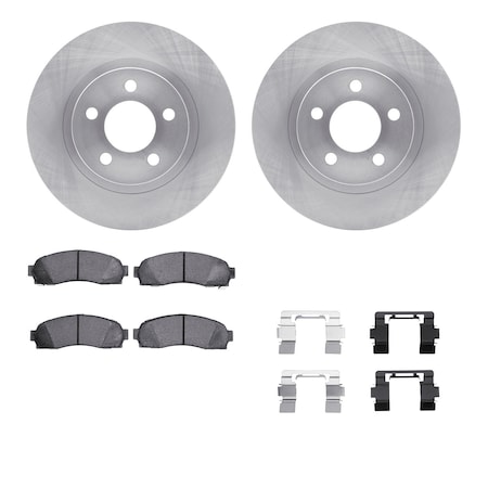 Dynamic Friction Co DFC Brake Rotor- Heavy Duty Brake Pad includes Hardware 6412-54171