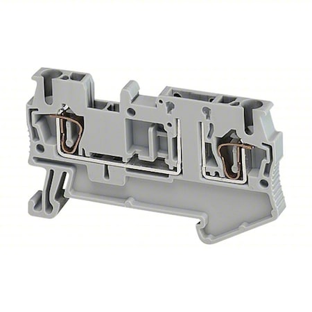 Schneider Electric Terminal Block, Spring, Gray NSYTRR22TB