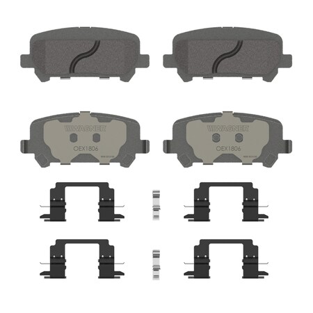 Wagner Brake OEX Rear Disc Brake Pad Set Premium Ceramic,  OEX1806