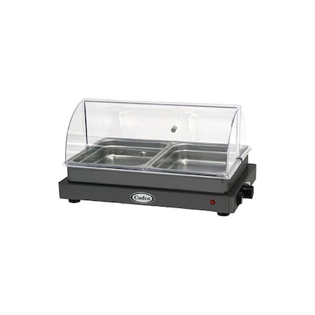 Cadco Buffet Server, SS, 2 Compartments/Wells WTBS-2N-HD