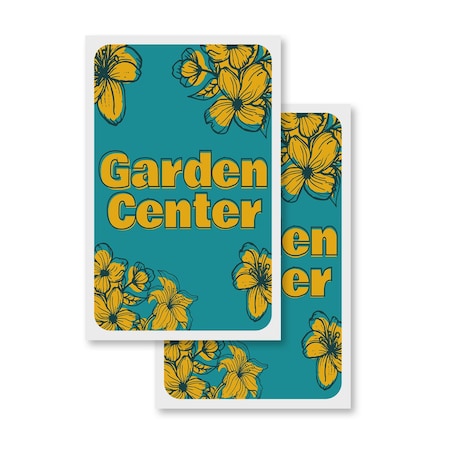 Signmission Garden Center, Vinyl Decals Only 24 Inch x 36 Inch, Vinyl Decal, 2PK DSB-2436-2PACK-30380
