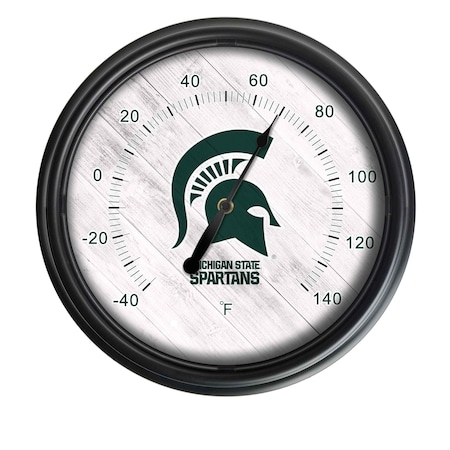 Holland Bar Stool Co Michigan State University Indoor/Outdoor LED Thermometer ODThrm14BK-08MichSt