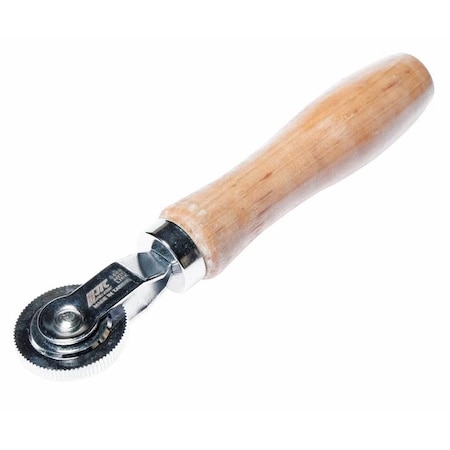 Jtc Auto Tools 38mm handheld roller stitcher, wood handle with smooth ball bearing action 3460