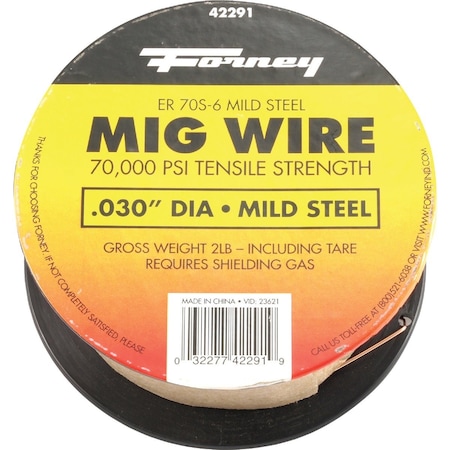 Forney ER70S-6 Mild Steel Mig Wire 0.030'' 2 Lb. 42291