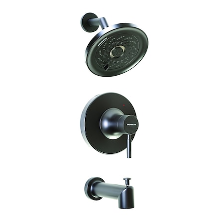 Speakman Easy Install Universal Tub/Shower Combination, 2.5 GPM, Matte Black SLV-1030-UNI-MB