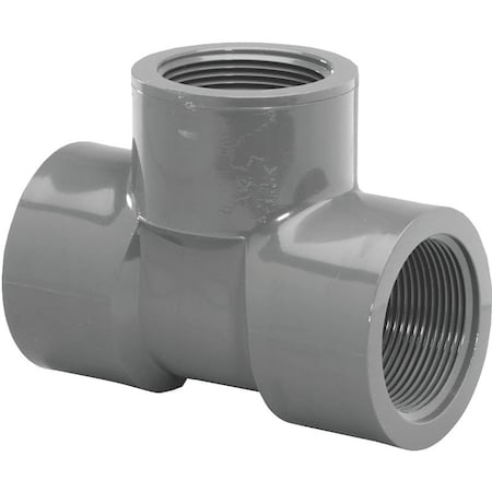 Genova Thrifco Plumbing 8214942 Pipe Tee, 1 in, Threaded, PVC, SCH 80 Schedule 805010-BC