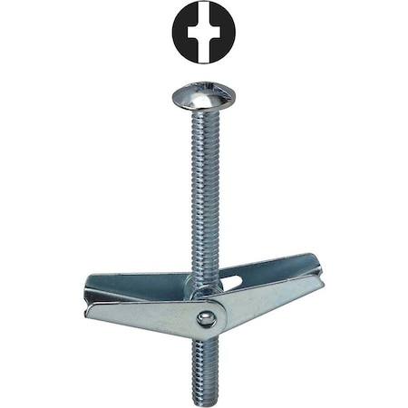 Dottie Toggle Bolt, 3" L, Carbon Steel, 50 PK TBC363