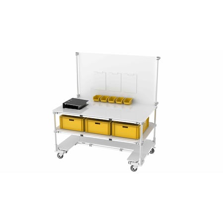 Trilogiq Mobile Workstation With Information Panel, Document Holder And Storages. 21402-04
