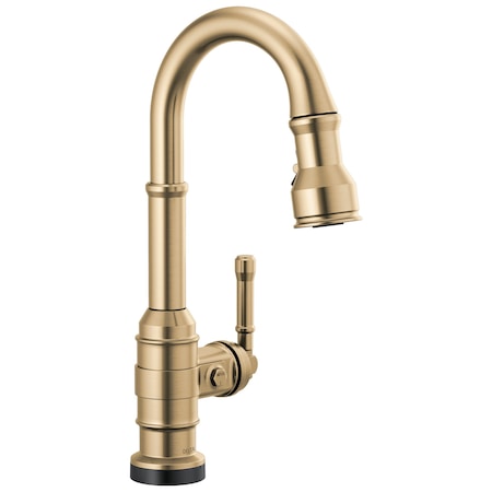 Delta Broderick Touch2O Bar / Prep Faucet With Touchless Technology In Champagne Bronze 9990TL-CZ-DST