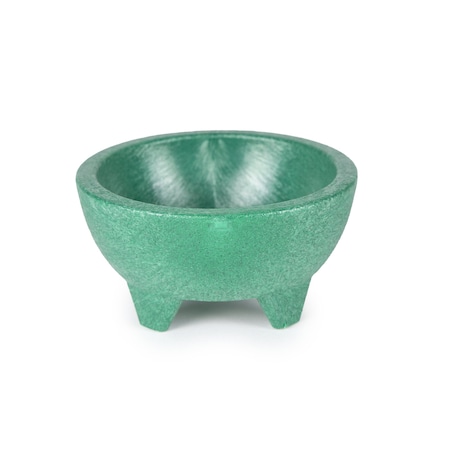 Hs 8 oz. Molcajete Singular, Salsa Bowl, Green Chile, NSF NHS1006GC