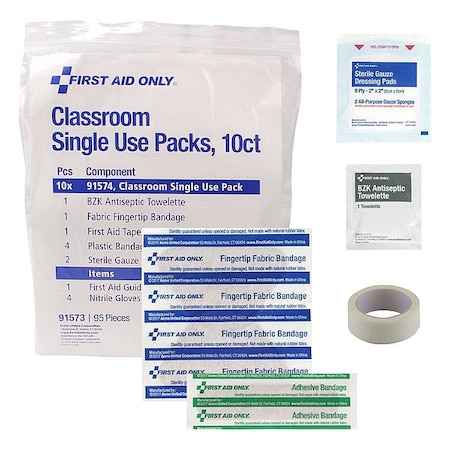 First Aid Only Child Response Kit, Plastic Bag, 9 Components, 24 People Served 91574
