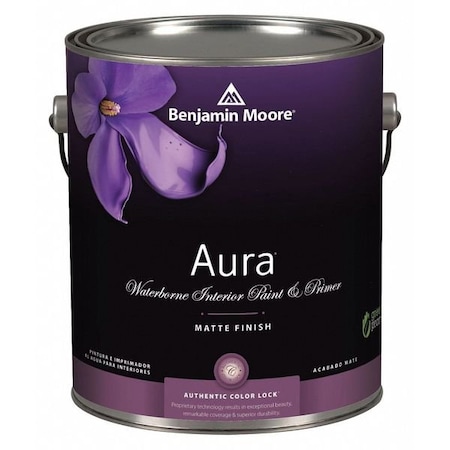Benjamin Moore Interior Paint, Flat, 1 gal, Hawthorne Yell 05221X001HC4