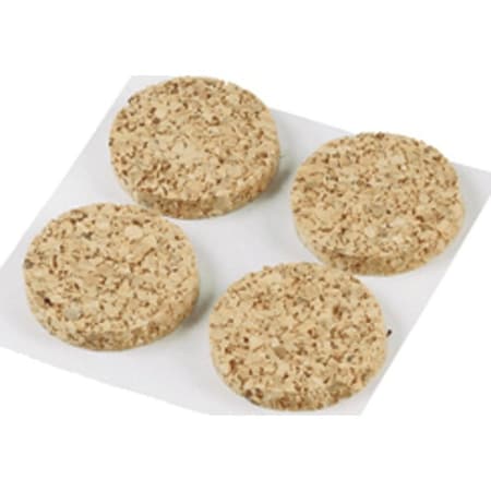 Shepherd Hardware Furniture Pad, Wood, 1/2 in Dia, Round 9962