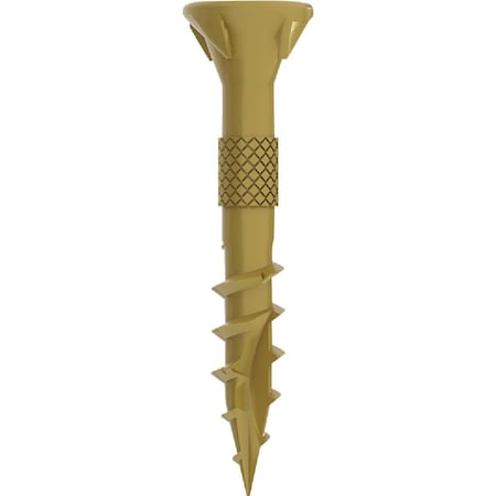 Grip-Rite DeckForce PrimeGuard Nano No, 8 x 1-1/4'' Star Drive Gold Screw, 5 Lb. GRDF114STGD5
