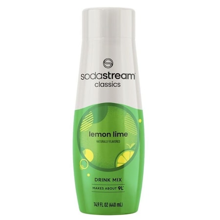 Sodastream Classics Soda Drink Mix, Water, Lemon Lime, 14.9 fl-oz Bottle 1424226012