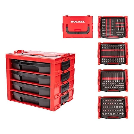 Tekton Socket Set, Steel, 213 Pieces SHB99701