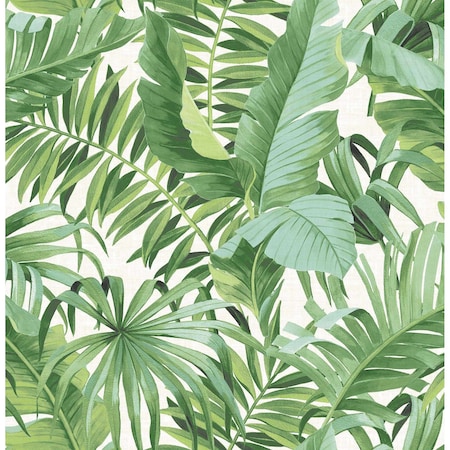 A-Street Prints Alfresco Green Tropical Palm Wallpaper 2969-24136