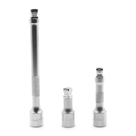 Genius Tools 3PC 1/8in Dr. Wobble Extension Bar Set BE-32306