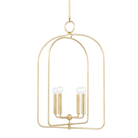 Mitzi Mallory 4 Light Pendant 2.25 In. Gold Leaf H512701L-GL
